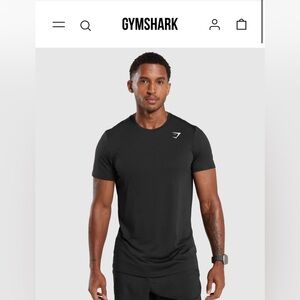 Gymshark Men’s Black Crew Neck Arrival Short Sleeve T-shirt size Medium